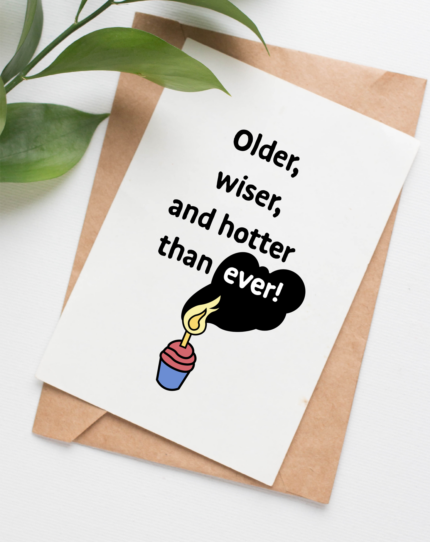 Older and Wiser birthday card