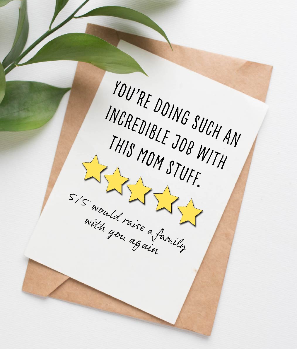 5 Star Mother's Day card