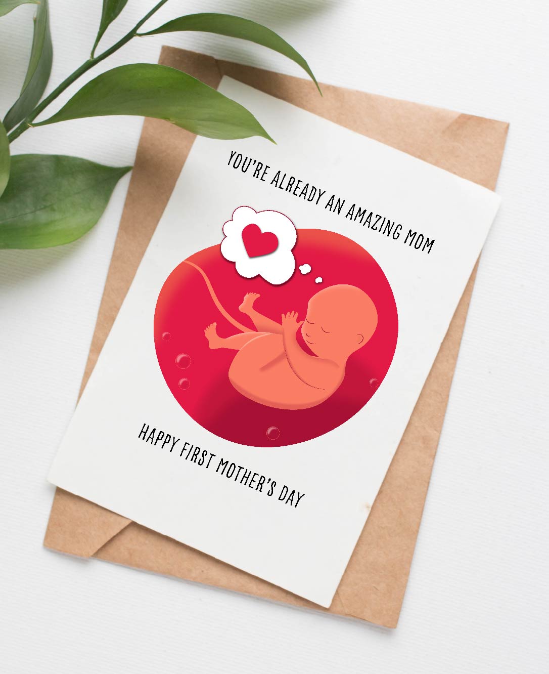 Utero Mother's Day card