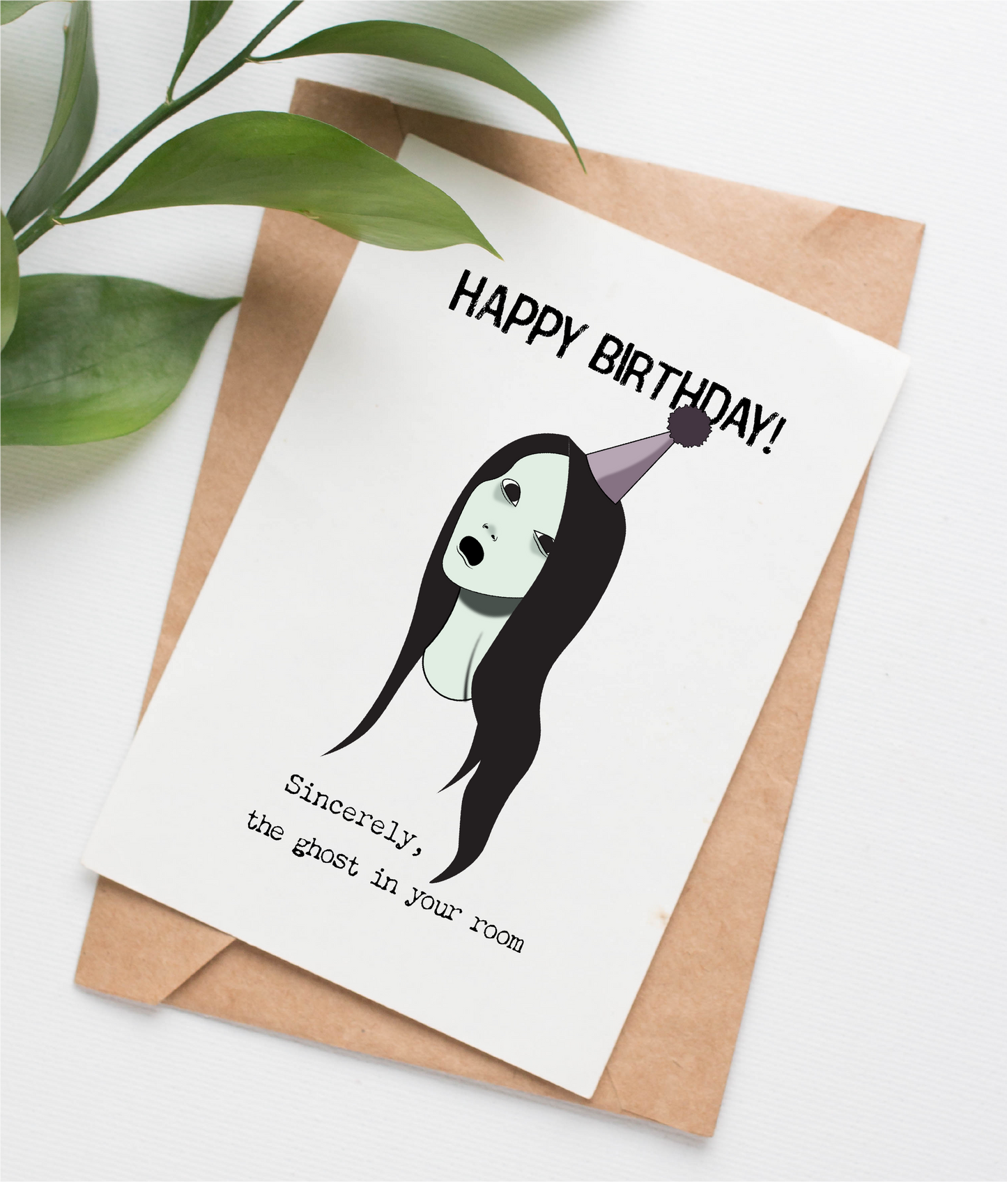 Ghost birthday card