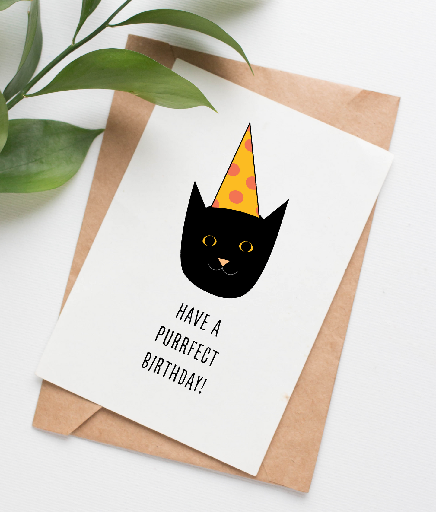 Purrfect Cat birthday card