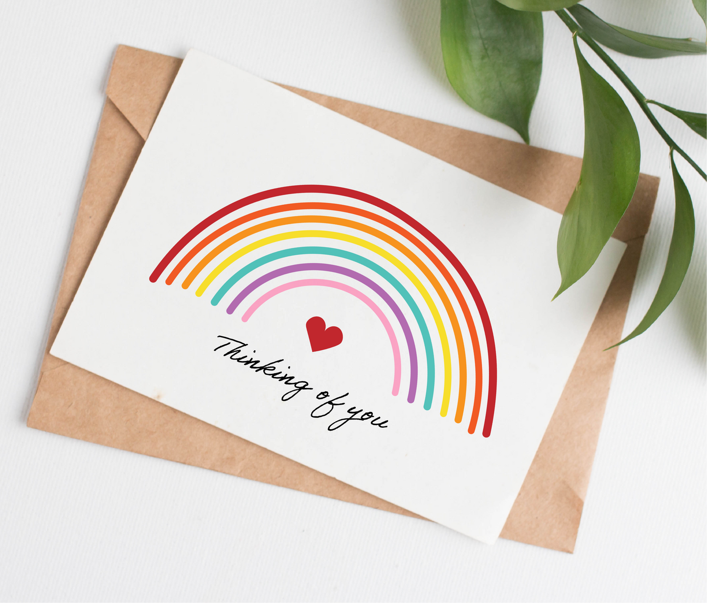 Rainbow Thinking of You support card