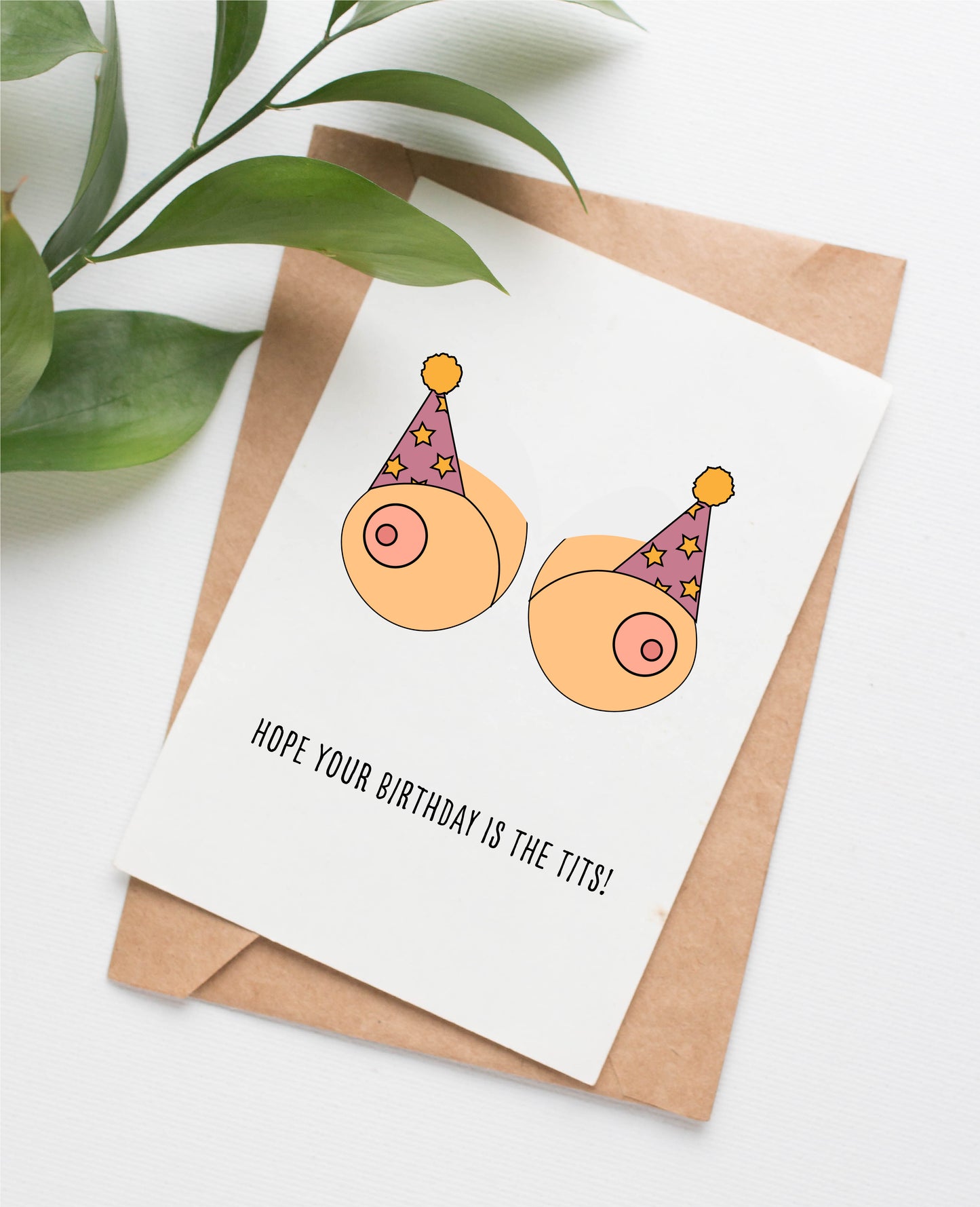 Tits birthday card (less melanin)