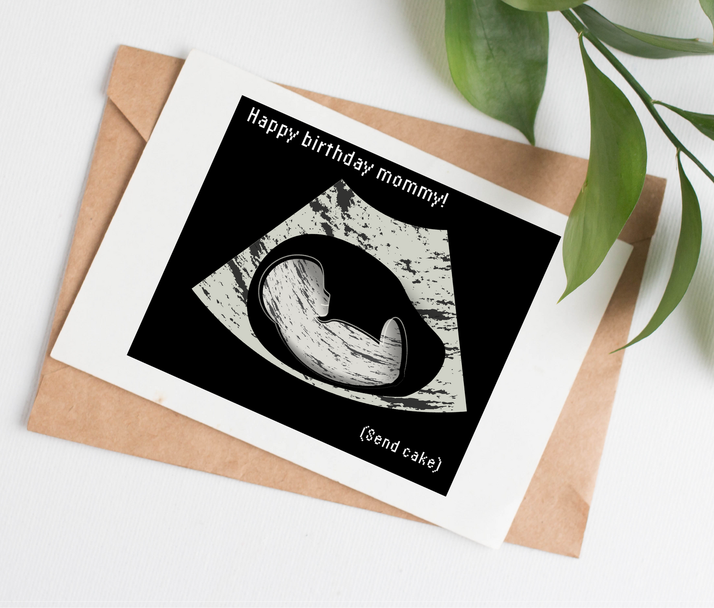 Ultrasound birthday card