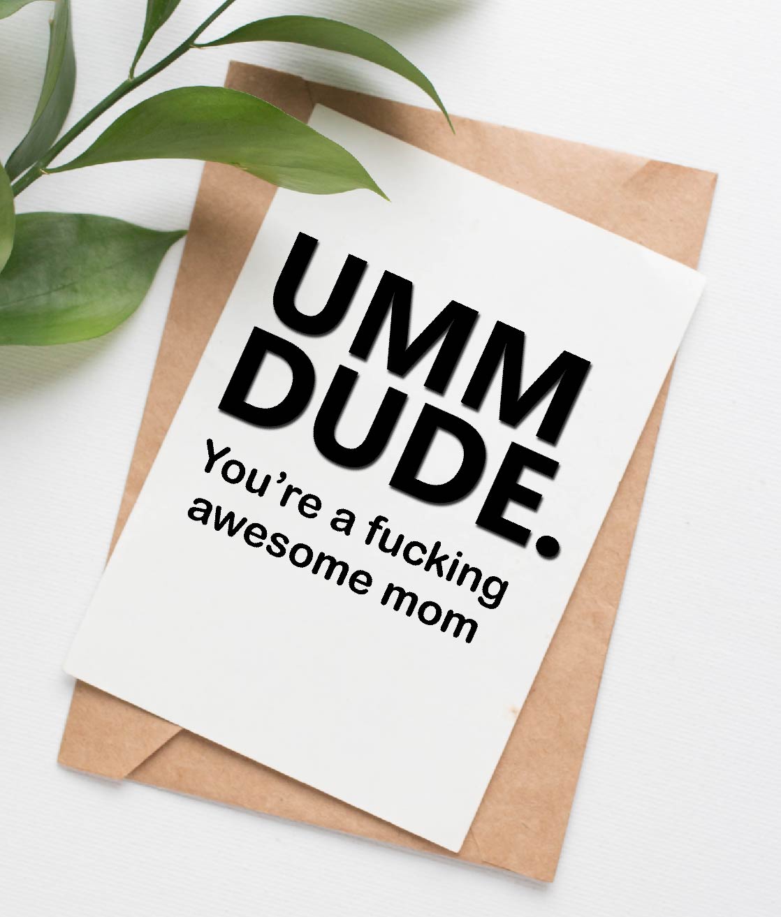 Umm Dude Mother's Day card
