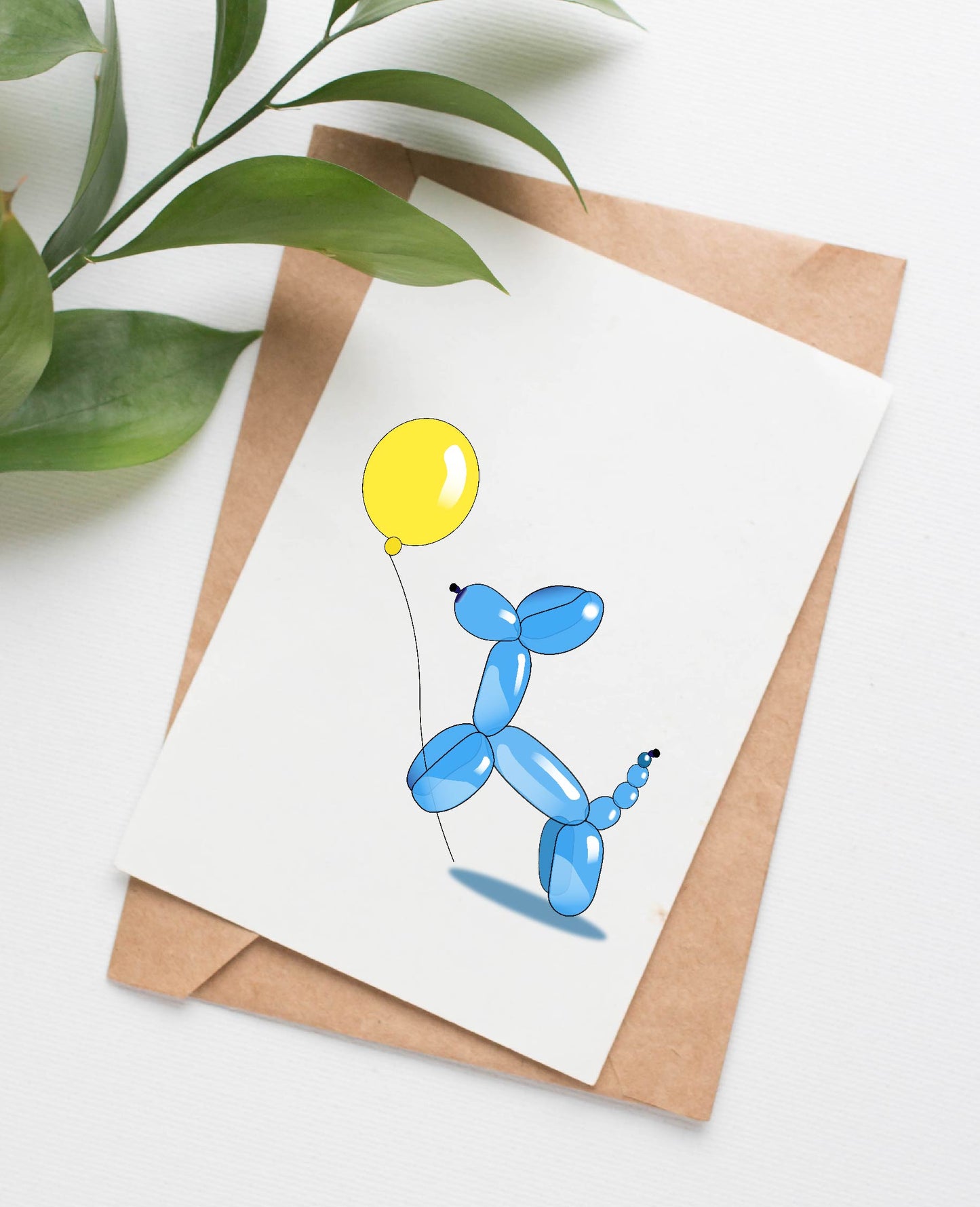 Balloon Dog birthday card