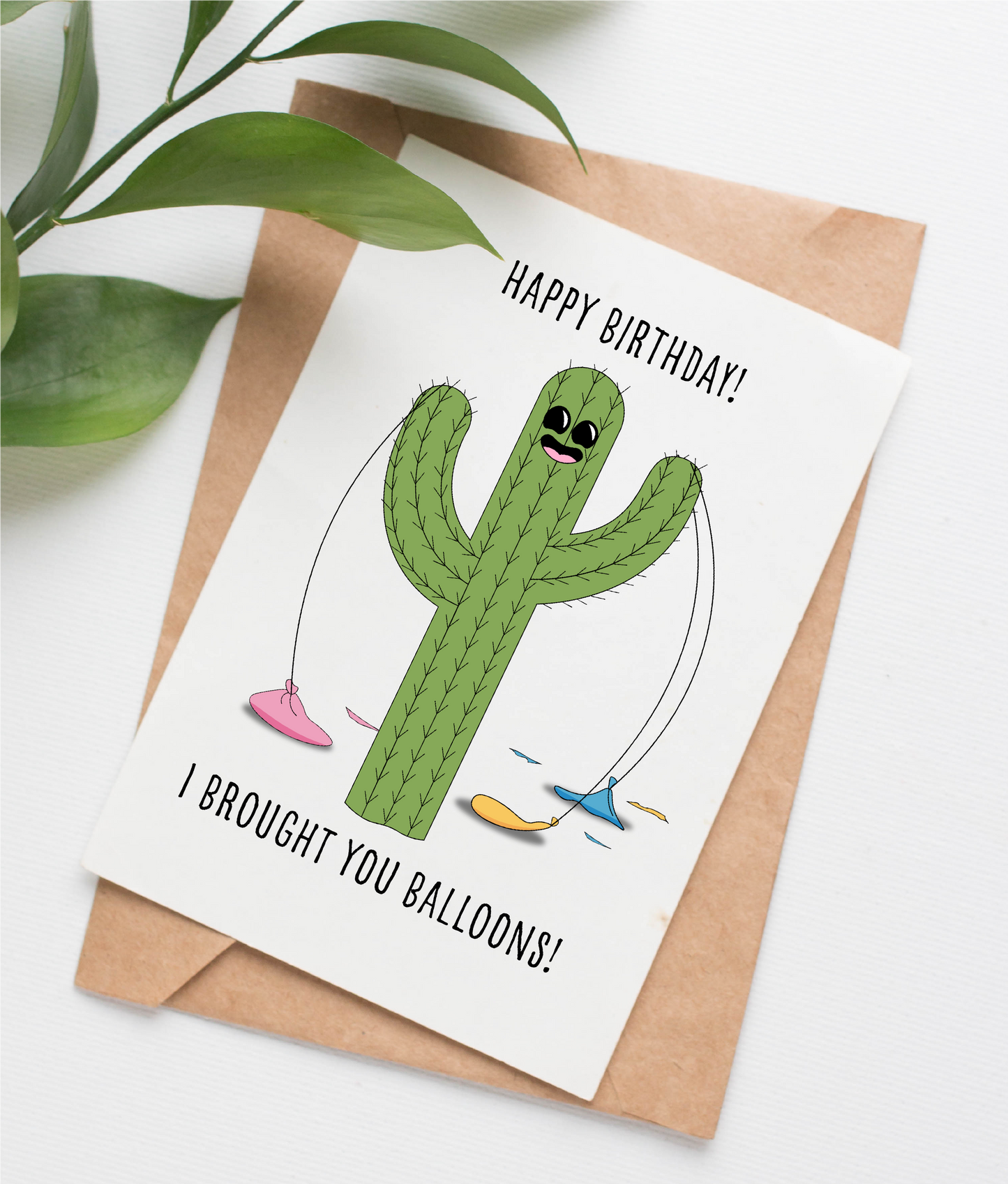 Cactus birthday card
