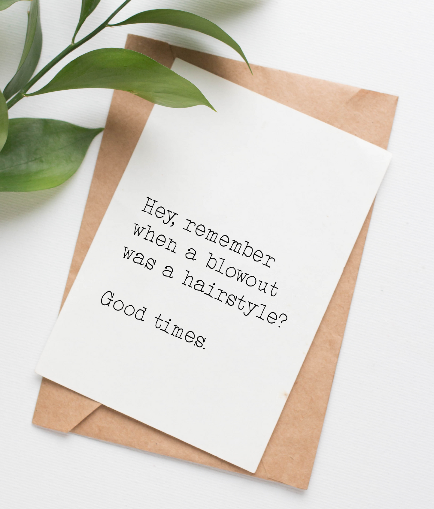 Blowout baby card