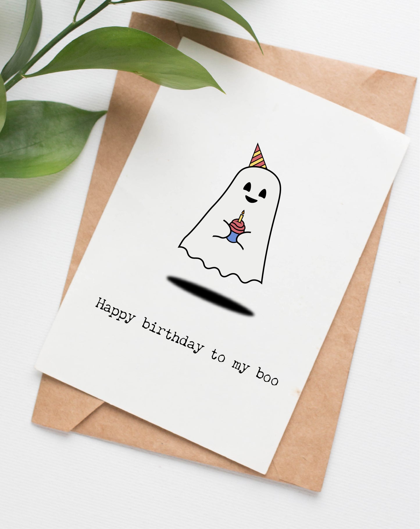 Boo birthday card