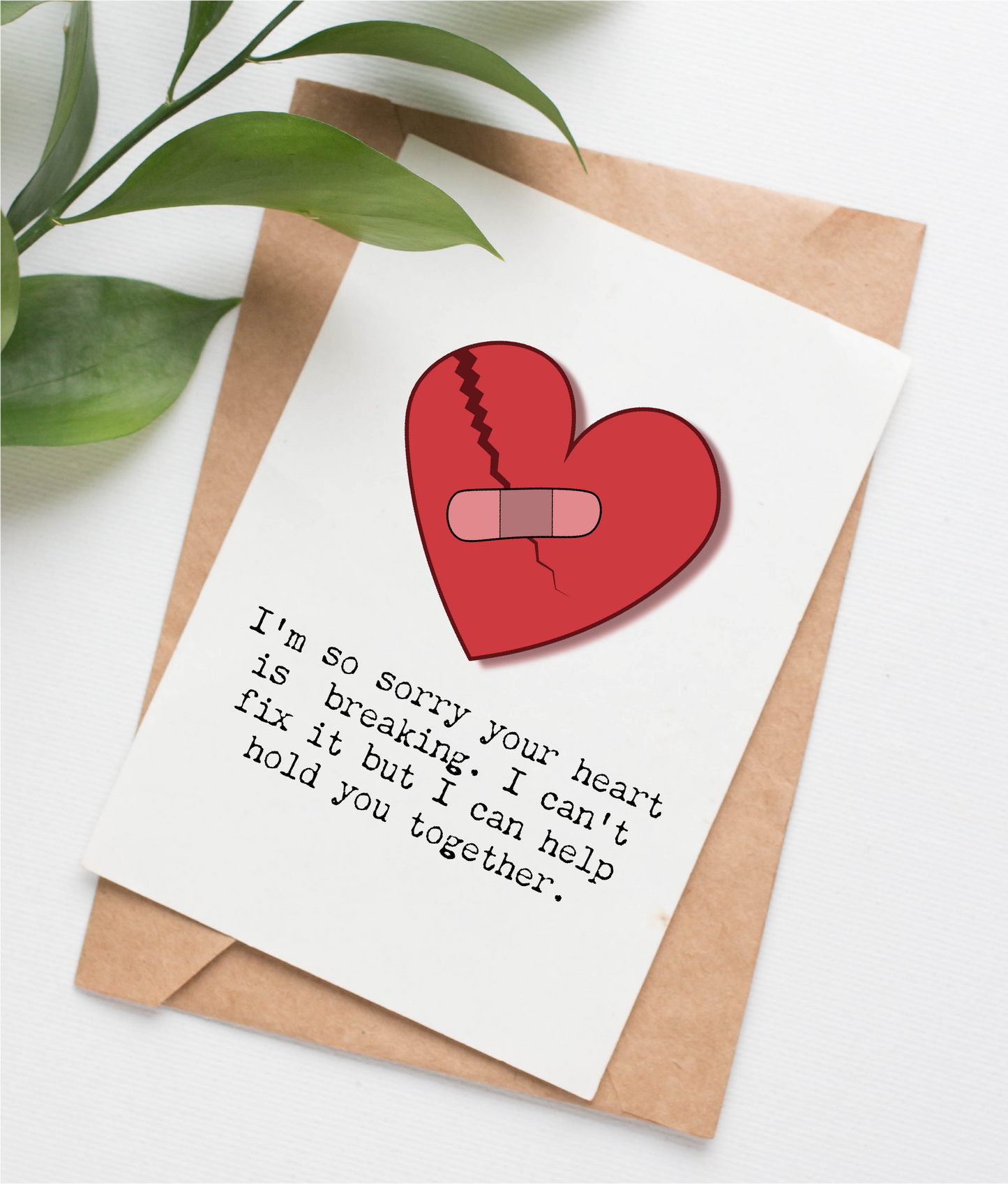 Broken Heart loss card