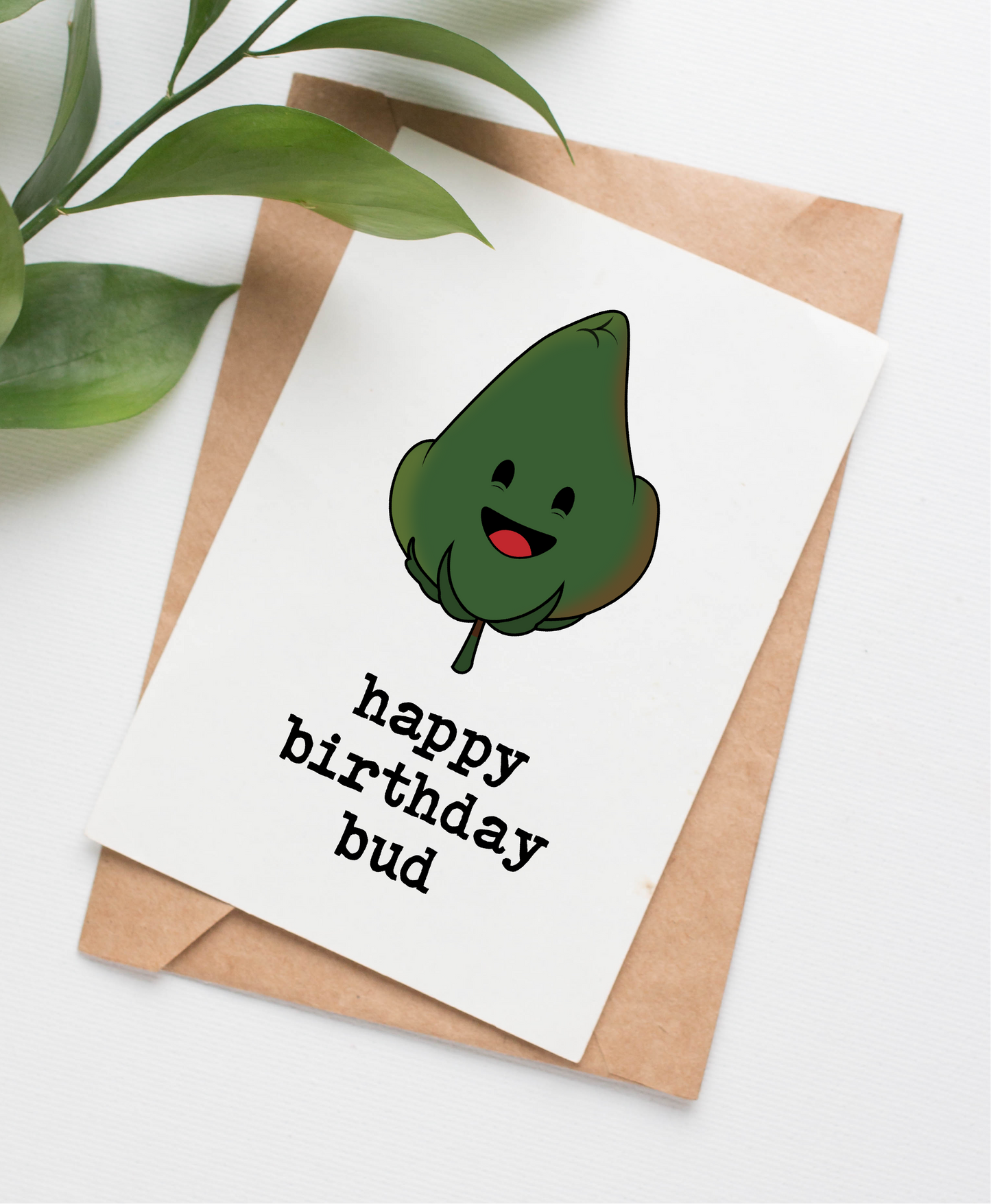 Bud birthday card