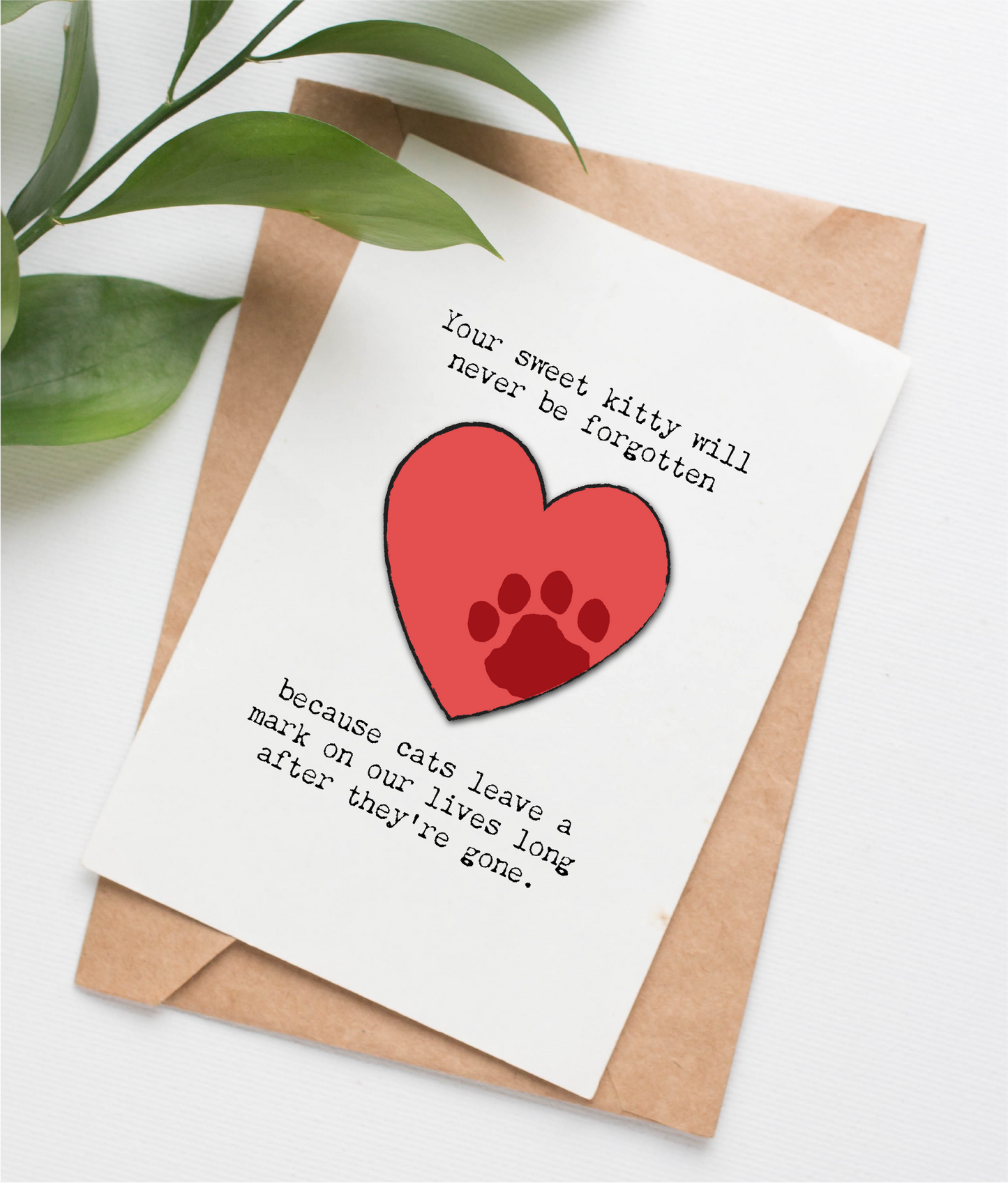 Cat loss card