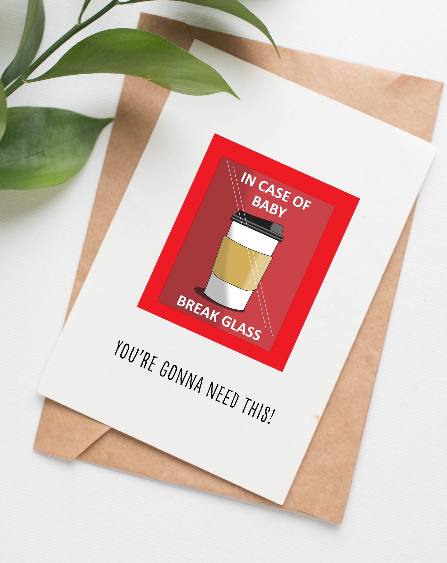 Emergency Coffee baby card