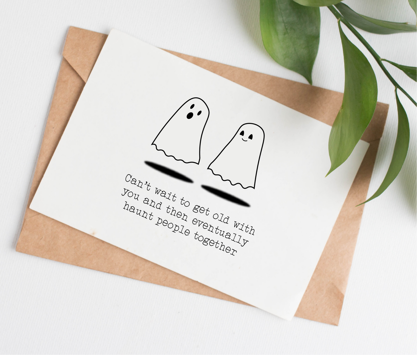 Ghosts anniversary card