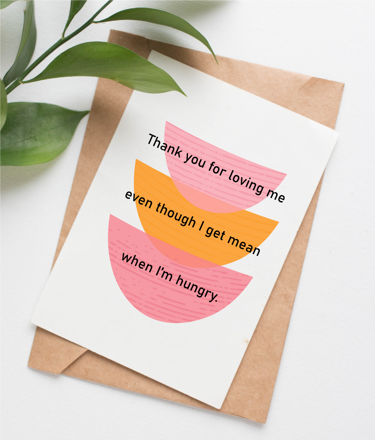 Hangry anniversary card