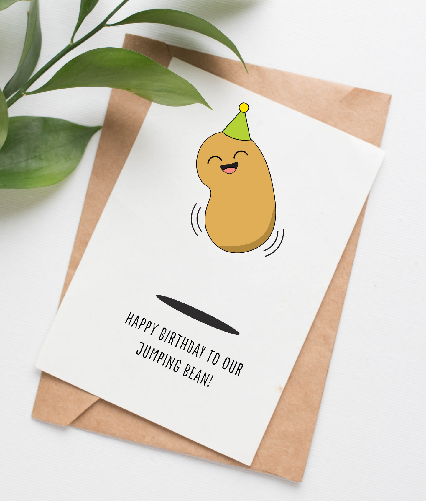 Jumping Bean birthday card