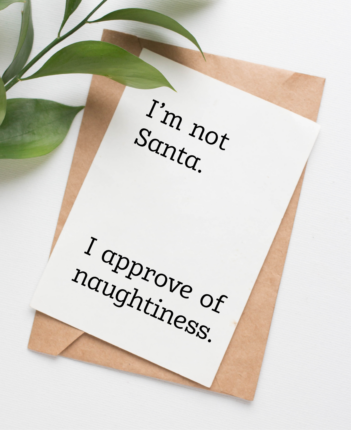 Naughty Christmas card