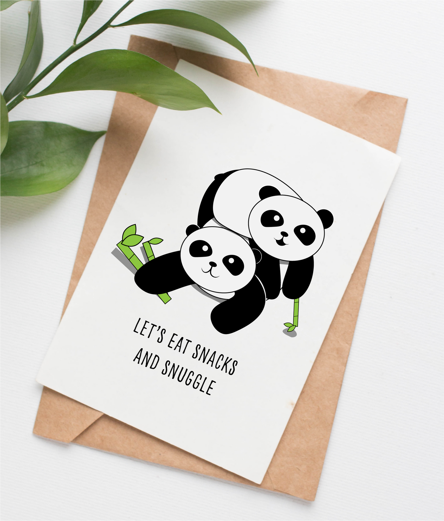 Pandas anniversary card