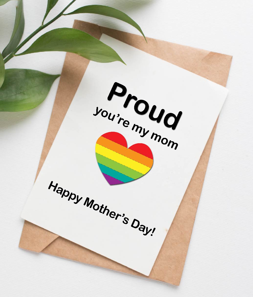 Gay Pride Mother's Day card