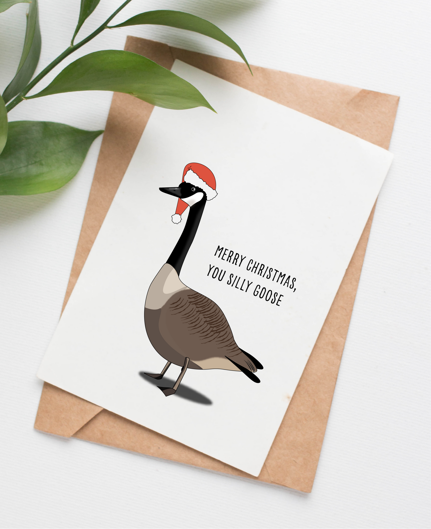 Silly Goose Christmas card