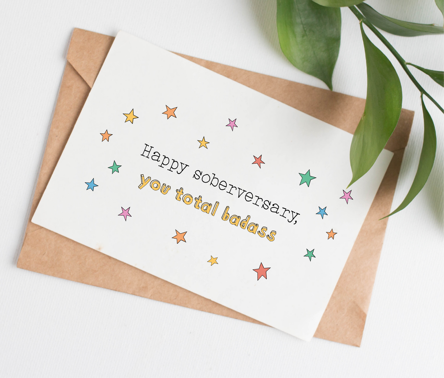 Soberversary card