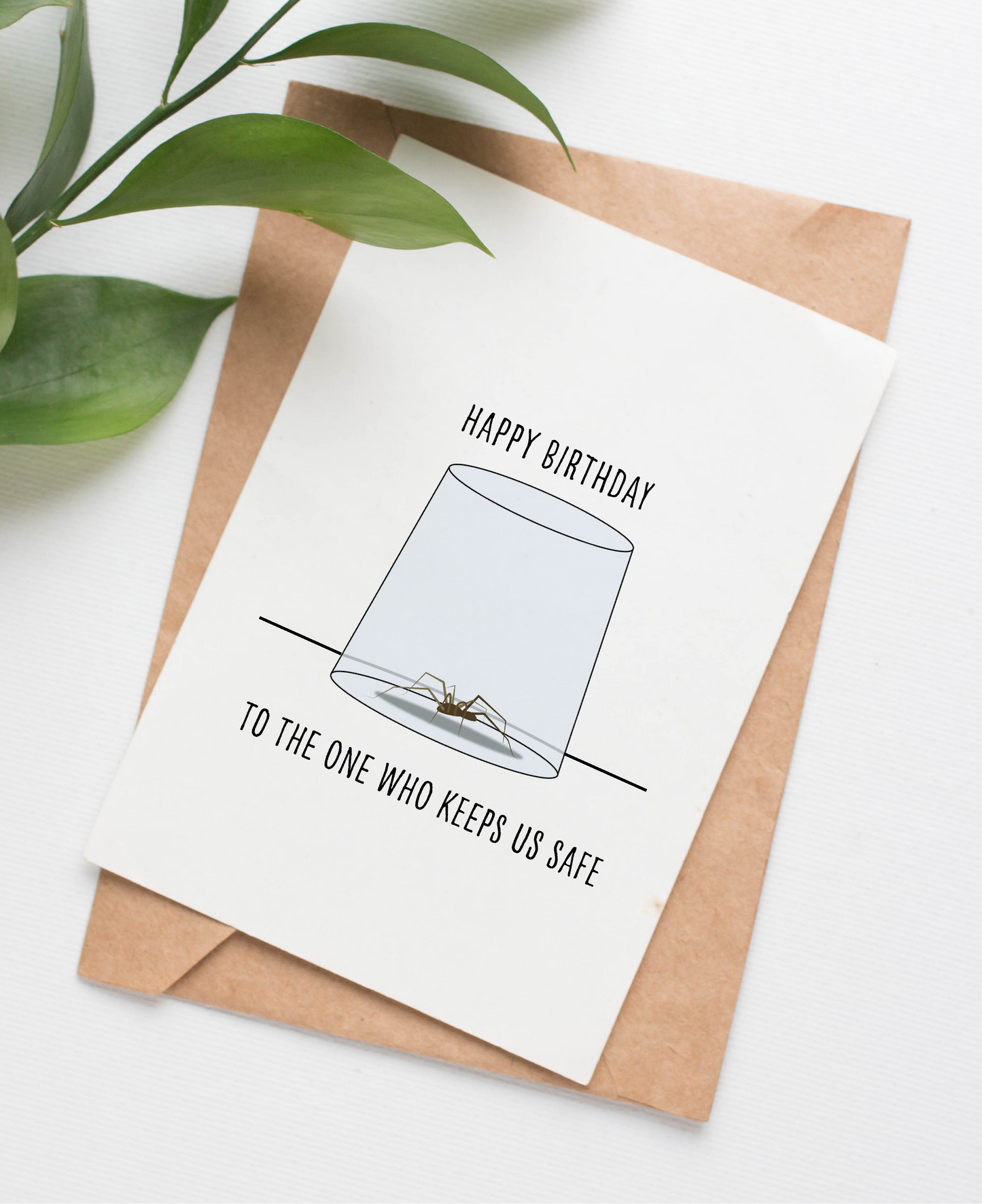 Spider birthday card
