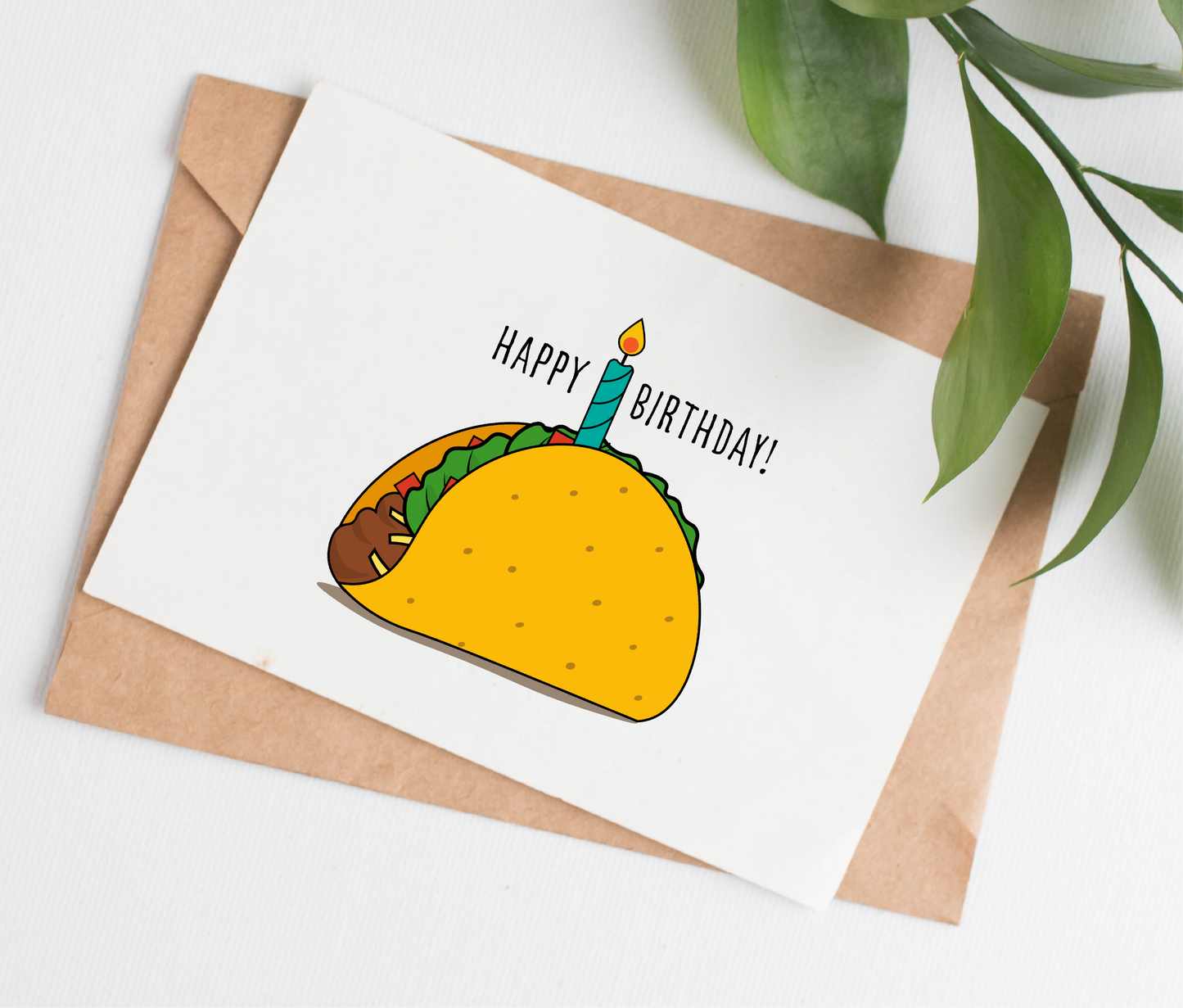 Taco birthday card