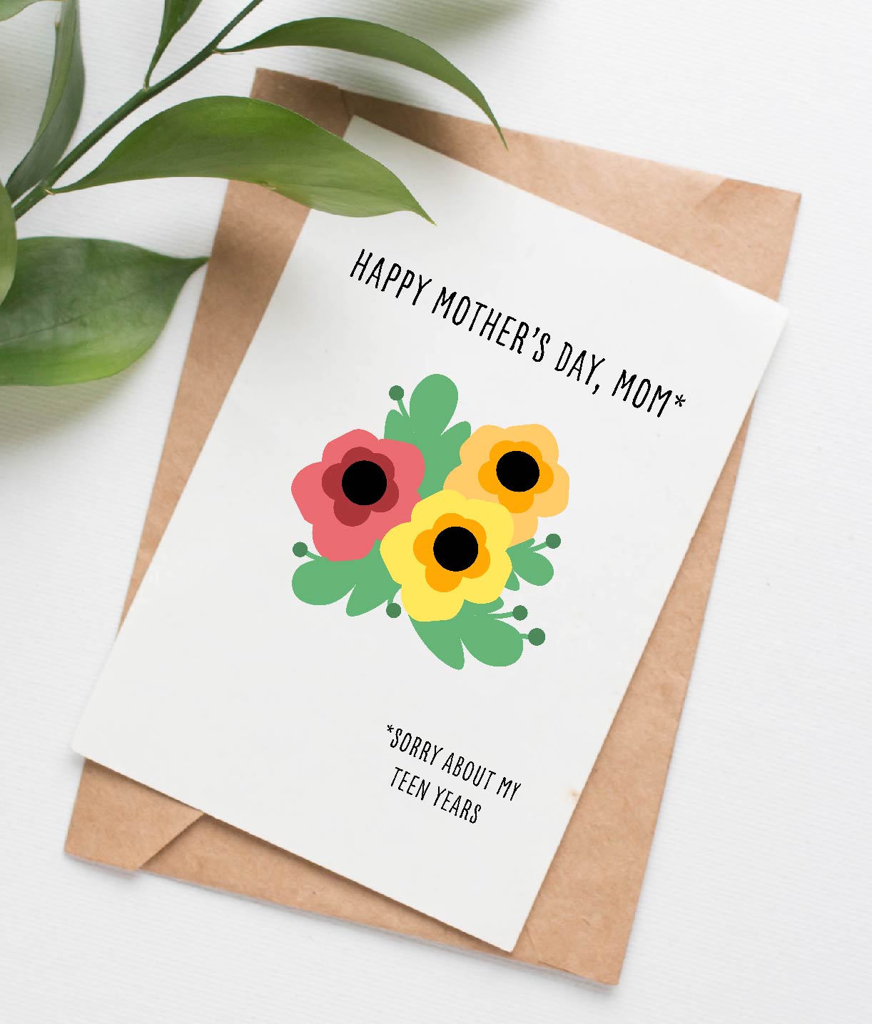 Teen Years Mother's Day card