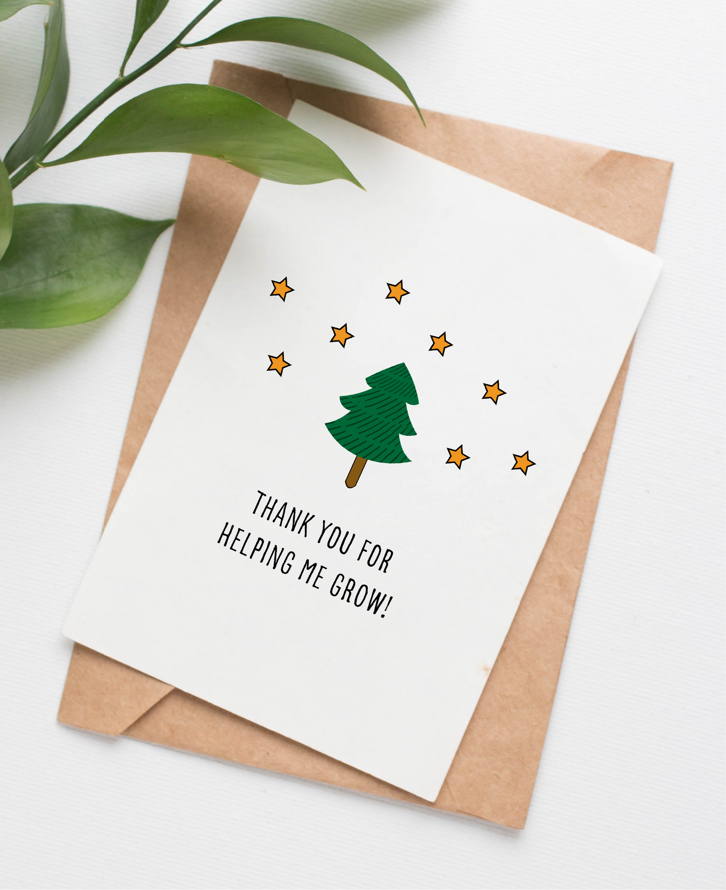 Growing Christmas Tree card