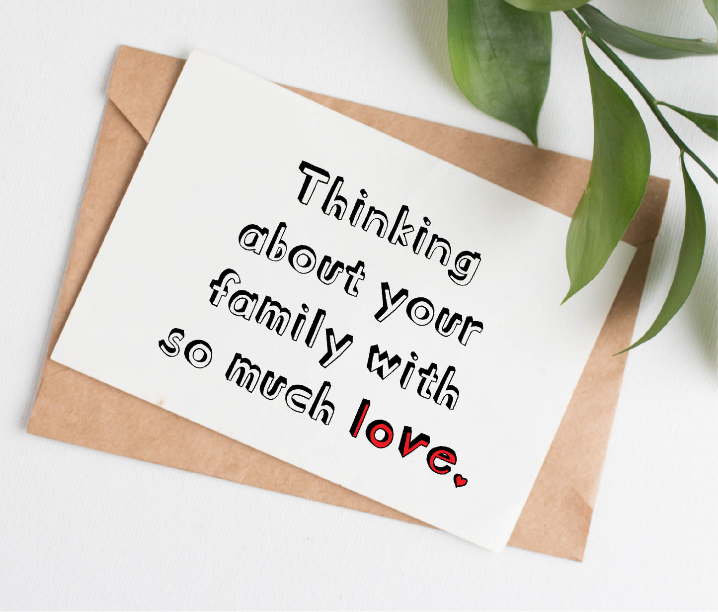 Thinking of Your Family card