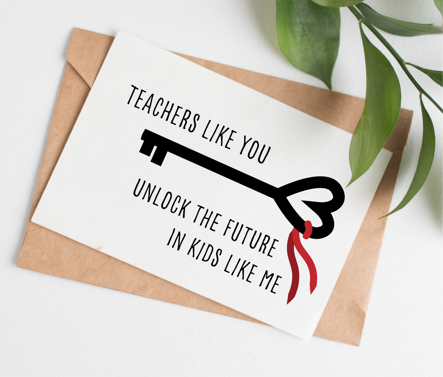 Key Teacher thank you card