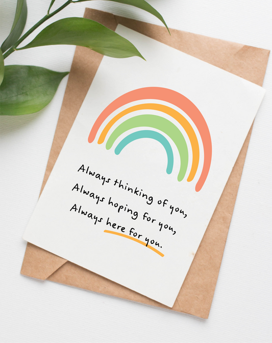 Always Here For You support card