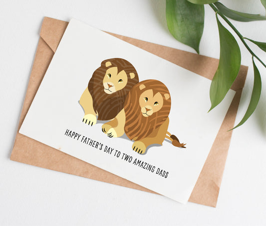 Lions Father's Day card