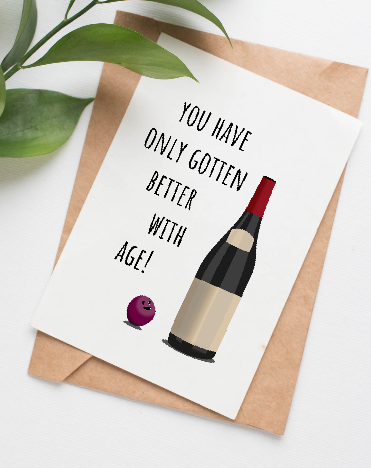 Better with Age birthday card