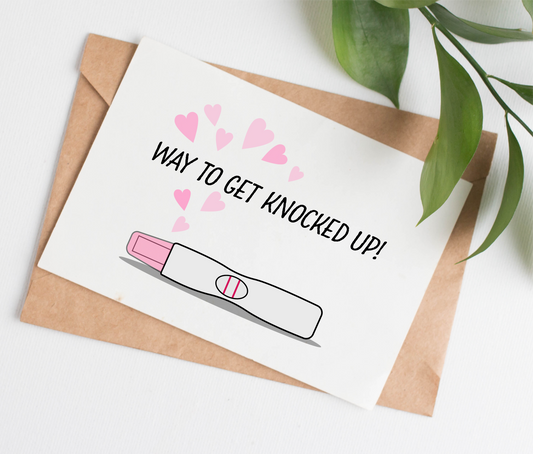 Knocked Up baby card