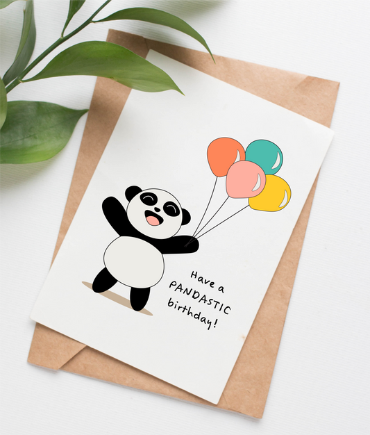 Panda birthday card