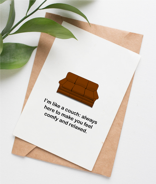 Couch anniversary card